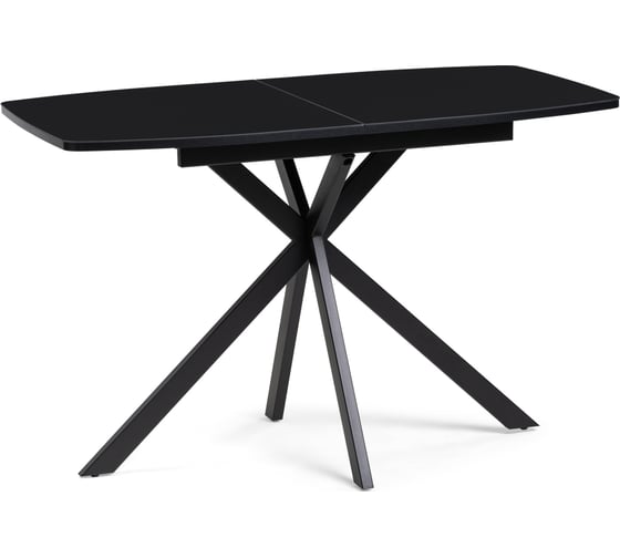 Стеклянный стол Woodville тамаса, 120(150)х70x76 см, черный 551087 1
