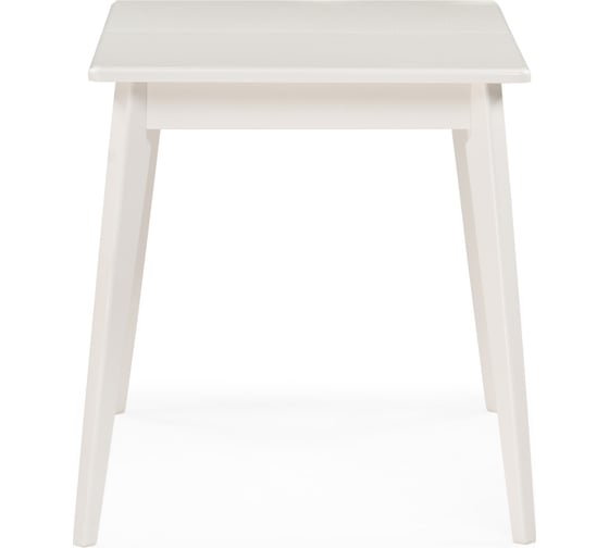 Деревянный стол Woodville улаинс, 110(140)х68x75 см, слоновая кость 559948