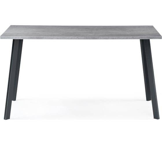 Стол Woodville тринити, лофт, 140 см, 25 мм, бетон/матовый черный 489619