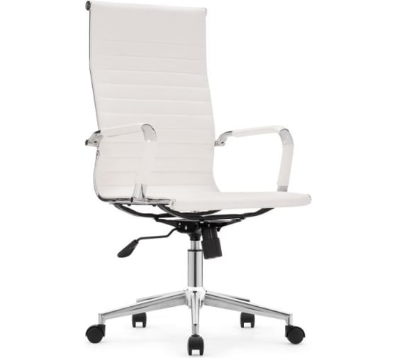 Компьютерное кресло Woodville reus pu white/chrome 15735