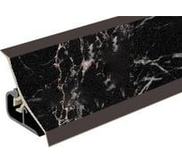 Плинтус для столешниц Thermoplast 120-1371 20x20x3 м, Мрамор марквина черный (ф-ра 076/901) MRK120-1371