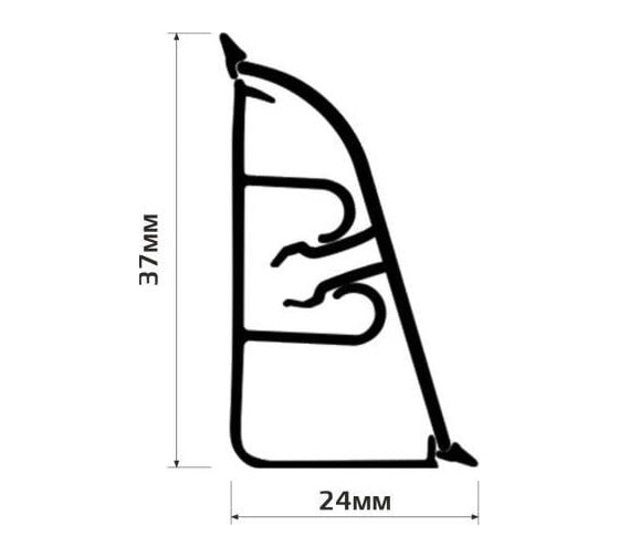 Плинтус для столешниц Thermoplast 850-1235 АР850 Песок, 37х24х3000 (ф-ра 1210/090) (12) АР850-1235