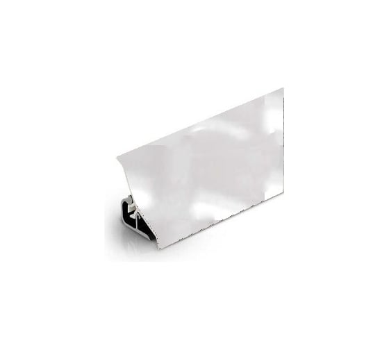 Плинтус для столешниц Thermoplast 120-190 20x20x3 м, Серебро зеркальное (ф-ра 820, 3L) APK120-0190 1