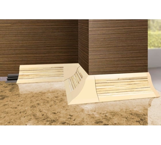 Плинтус для столешниц Cezar 33-169 BL33 Grey rustic wood 20х20х3000 мм фанера 164 BL33-169-3000