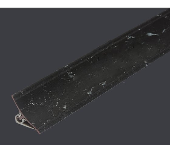 Плинтус для столешниц Cezar 33-071 BL33 Черный мрамор 20х20х3000 мм фанера 076/901 BL33-071-3000