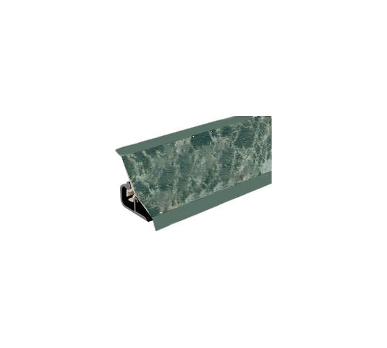 Плинтус для столешниц Thermoplast 120-1215 20x20x3.0 м, Малахит (ф-ра 145) MRK120-1215