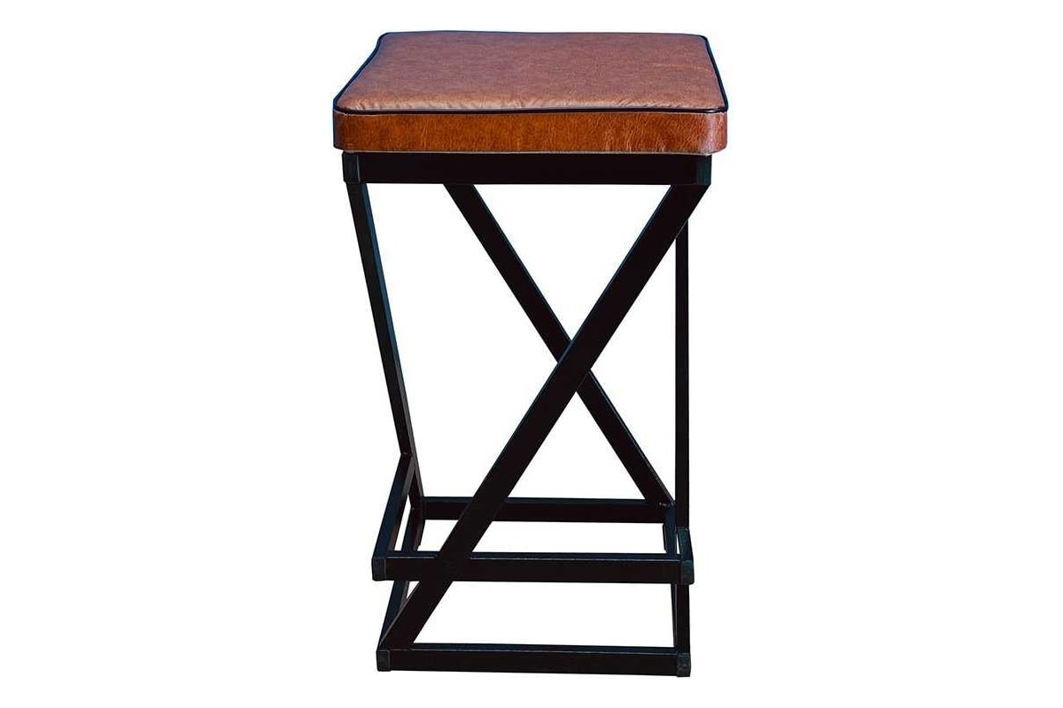 Полубарный табурет NEW VICTORIA "Лофт" черный-коричневый 993 - выгодная ...