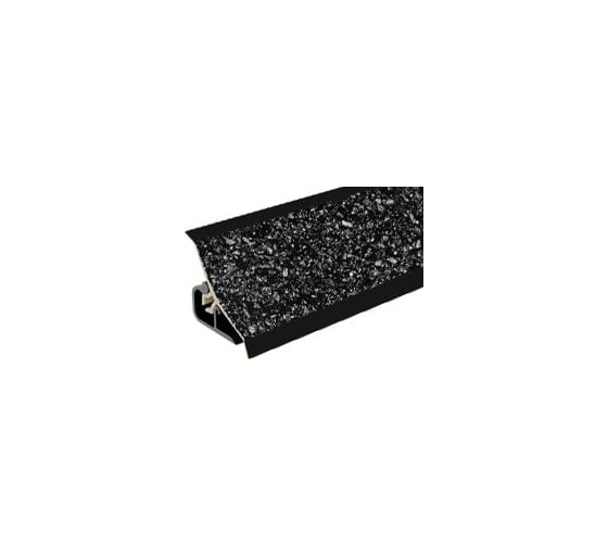 Плинтус для столешниц Thermoplast 120-1276 20x20x3.0 м, Черное серебро (ф-ра 076/901) MRK120-1276