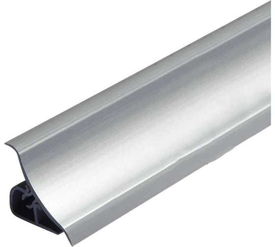 Плинтус для столешниц Cezar 33-032 820 BL33 Серебро матовое 20х20х3000 мм фанера Th. 820, 3L BL33-032-3000 1