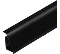 Плинтус для столешниц Cezar 44-056P 1905 BL44 Черный глянец 37х24х4200 мм фанера Th.1910 BL44-056P-4200