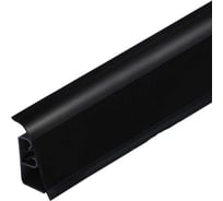 Плинтус для столешниц Cezar 44-056 1910 BL44 Черный матовый 37х24х3000 мм фанера 076/1910 BL44-056-3000