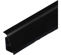 Плинтус для столешниц Cezar 44-056 1910 BL44 Черный матовый 37х24х4200 мм фанера 076/1910 BL44-056-4200
