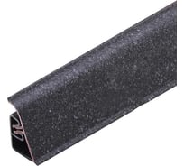 Плинтус для столешниц Cezar 44-116 BL44 Black stone 37х24х3000 мм фанера 076/1910 BL44-116-3000