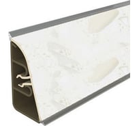 Плинтус для столешницы Thermoplast 850-1233 АР850 Белые камешки, 37х24х3000 (ф-ра 079/1233) (12) АР850-1233