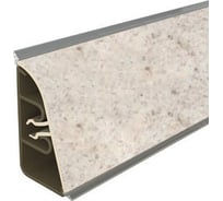 Плинтус для столешницы Thermoplast 850-1334 АР850 Кашемир белый, 37х24х3000 (ф-ра 079/1233) (12) АР850-1334