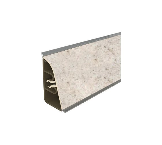 Плинтус для столешницы Thermoplast 850-1334 АР850 Кашемир белый, 37х24х3000 (ф-ра 079/1233) (12) АР850-1334