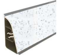 Плинтус для столешницы Thermoplast 850-1303 АР850 Белая искра, 37х24х3000 (ф-ра1110/011) (12) АР850-1303