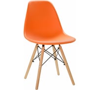 Мягкий стул LEON GROUP в стиле eames dsw, оранжевый LEON1804M-ORANGE1