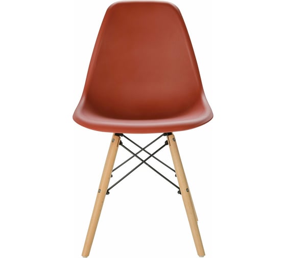 Мягкий стул LEON GROUP в стиле eames dsw, кирпичный LEON1804M-RBR1
