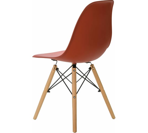 Мягкий стул LEON GROUP в стиле eames dsw, кирпичный LEON1804M-RBR1