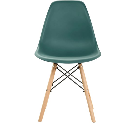 Мягкий стул LEON GROUP в стиле eames dsw, темно-зеленый LEON1804M-DGR1
