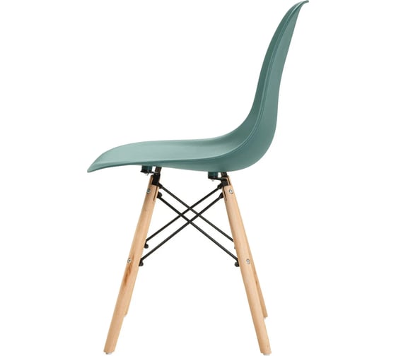 Мягкий стул LEON GROUP в стиле eames dsw, темно-зеленый LEON1804M-DGR1