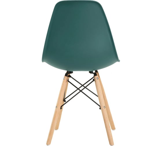 Мягкий стул LEON GROUP в стиле eames dsw, темно-зеленый LEON1804M-DGR1