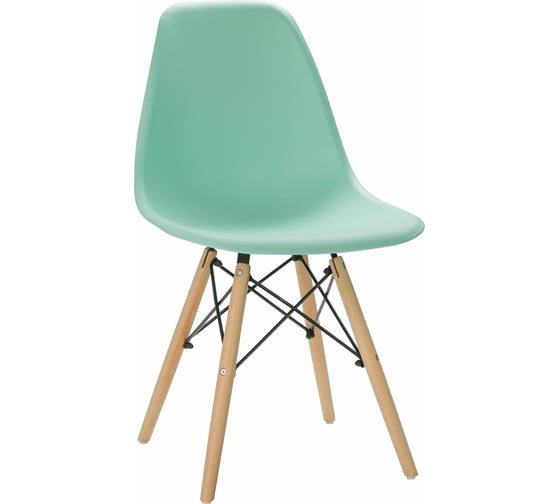 Мягкий стул LEON GROUP в стиле eames dsw, мятный LEON1804M-MINT1