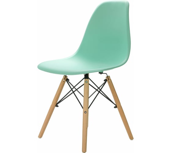Мягкий стул LEON GROUP в стиле eames dsw, мятный LEON1804M-MINT1