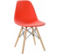 Мягкий стул LEON GROUP в стиле eames dsw, красный LEON1804M-RED1