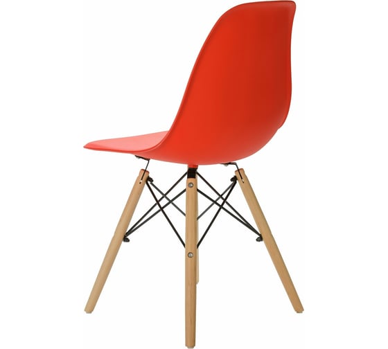 Мягкий стул LEON GROUP в стиле eames dsw, красный LEON1804M-RED1