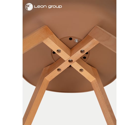 Мягкий стул LEON GROUP франкфурт в стиле eames dsw, бежевый LEON1804M-BE1