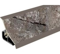 Плинтус для столешниц Thermoplast 120-1341 20x20x3000 мм, Мрамор черный (ф-ра 284, 085) MRK120-1341