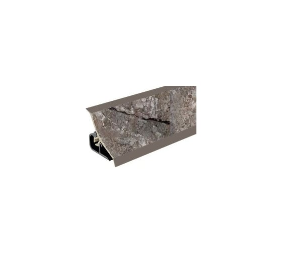 Плинтус для столешниц Thermoplast 120-1341 20x20x3000 мм, Мрамор черный (ф-ра 284, 085) MRK120-1341 1