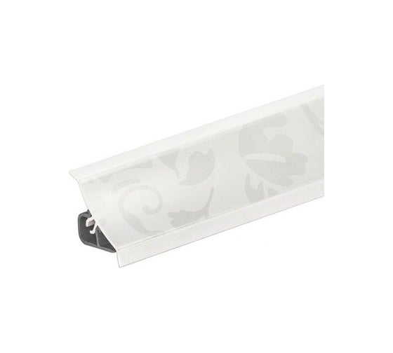 Плинтус для столешниц Thermoplast 120-221 20x20x3000 мм, Арабеска белая (ф-ра 301, 1U) MRK120-221