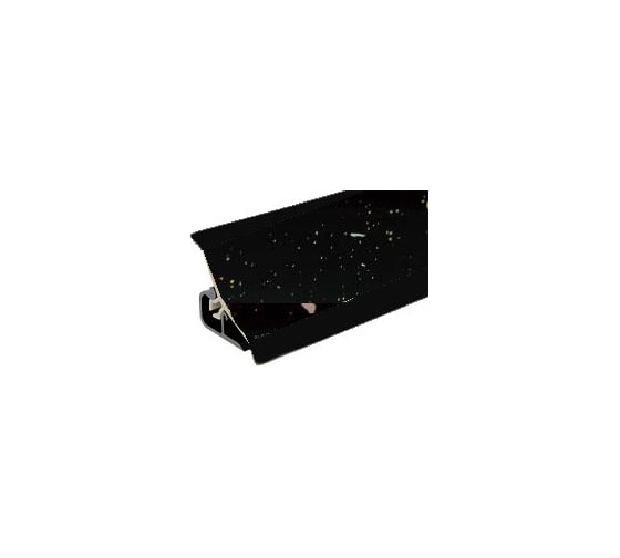 Плинтус для столешниц Thermoplast 120-1251 20x20x3000 мм, Черная искра (ф-ра 1905) MRK120-1251