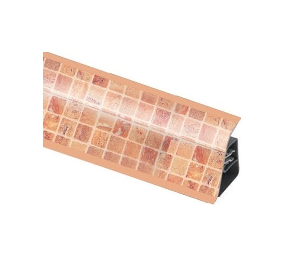 Плинтус для столешницы Thermoplast 850-1229 АР850, Кафель, 37х24х3000 мм (ф-ра 1229/091) АР850-1229