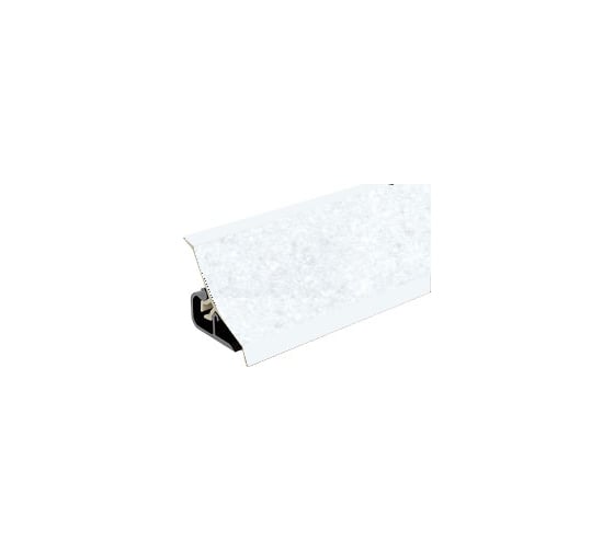 Плинтус для столешниц Thermoplast 120-1296 20x20x3000 мм, Бриллиант белый (ф-ра 153, 077) (Р) MRK120-1296