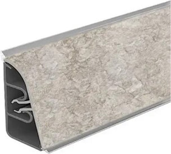Плинтус для столешницы Thermoplast 850-1280 АР850, Мрамор серый (Марсель), 37х24х3000 мм (ф-ра 1214/087) АР850-1280