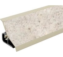 Плинтус для столешниц Thermoplast 120-1334 20x20x3000 мм, Кашемир белый (ф-ра 308, 079) MRK120-1334