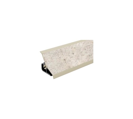 Плинтус для столешниц Thermoplast 120-1334 20x20x3000 мм, Кашемир белый (ф-ра 308, 079) MRK120-1334