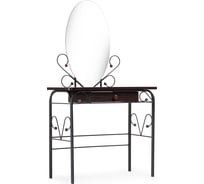 Туалетный столик Woodville Клео 3, черный/венге 446223