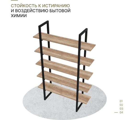 Навесная полка Alternative тип 2 стеллаж бастет лагерта 4893 пч 16 мм 1200x310x1710 мм 00000050582