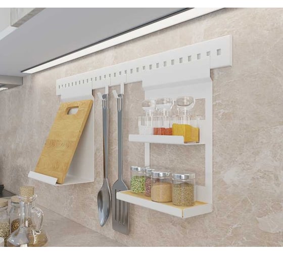 Полка для планшета MAKMART 250x150x320 мм, отделка белый бархат матовый RS.1A.3012.9016