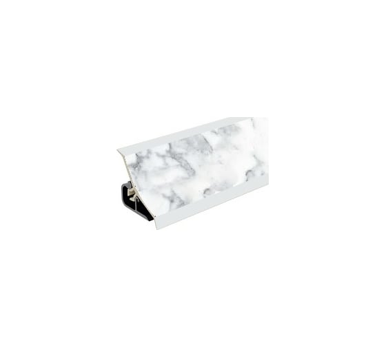 Плинтус для столешниц Thermoplast 120-1384 20x20x3000 мм, Мрамор итальянский (ф-ра 153, 077) MRK120-1384 1