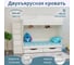 Двухъярусная кровать с ящиками Капризун р443 6 белая 404628 10