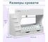 Двухъярусная кровать с ящиками Капризун р443 6 белая 404628 11