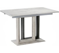 Стол на тумбе Woodville санса, 120 см, камень темный/камень светлый 462111