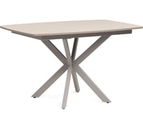 Стеклянный стол Woodville палу, латте/капучино 528468