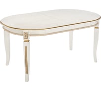 Деревянный стол Woodville aviano, 160(205)х100x76 см, молочный с патиной 438342